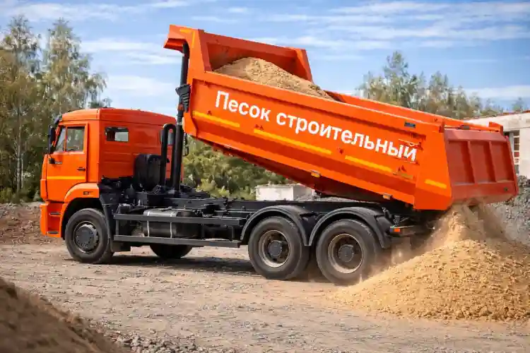 Строительный песок с доставкой в Минске