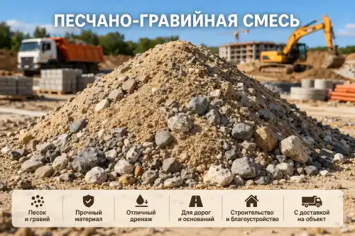 Песчано-гравийная смесь ПГС с доставкой